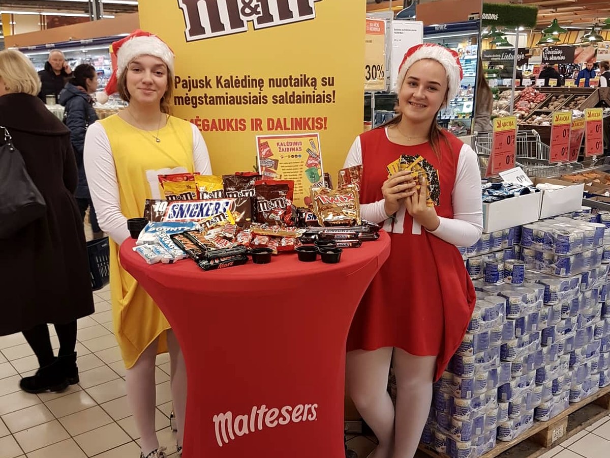 M&M's Kalėdos – Degustacija prekybos centre · LT