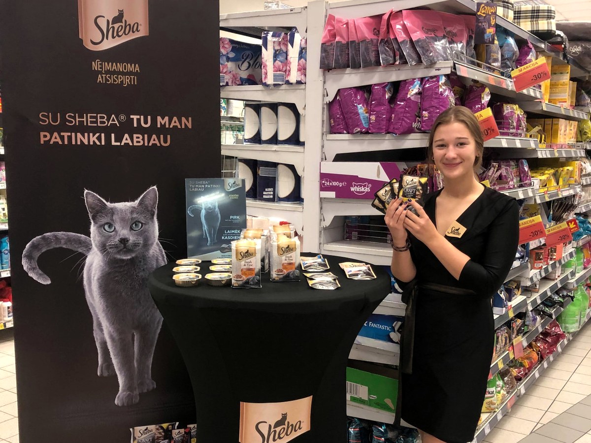 Sheba – Produktų pristatymas prekybos centre · LT